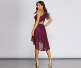 Skaterkleid aus schimmernder Spitze
